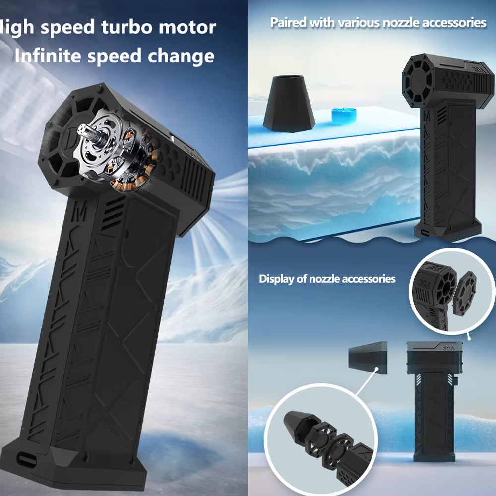 130,000 RPM Industrial Turbo Jet Fan with Brushless Motor - High-Performance Air Blower and Duct Fan for Car Drying Applications