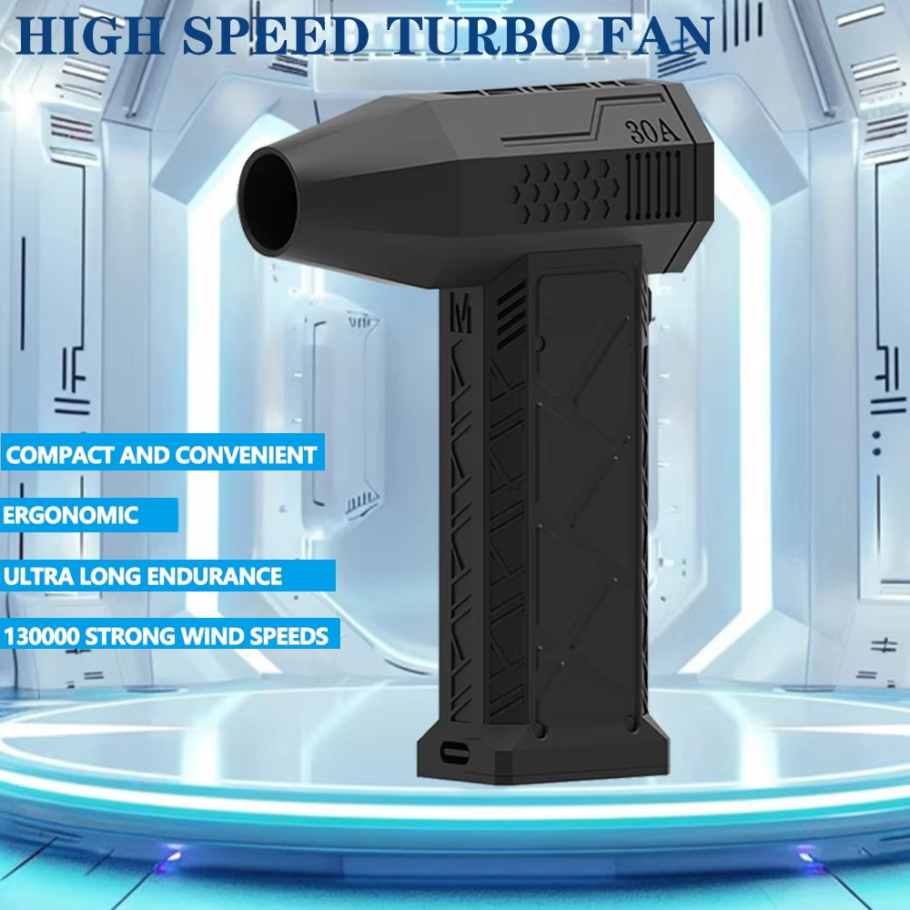 130,000 RPM Industrial Turbo Jet Fan with Brushless Motor - High-Performance Air Blower and Duct Fan for Car Drying Applications