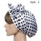 Women Fashion Sleeping Bonnet Cap Soft Pure Silk Sleep Hats Hair Care Wrap Female Night Cap 10 Kinds of Color