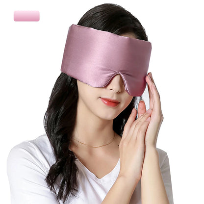 Mulberry Silk Sleeping Mask Eyepatch Blocking Light Eyemask Eyeshade Soft Padded Slaapmasker Travel Sleeping Aid for Sleep Patch