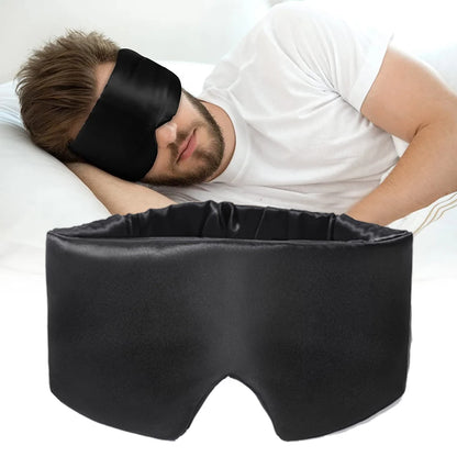 Mulberry Silk Sleeping Mask Eyepatch Blocking Light Eyemask Eyeshade Soft Padded Slaapmasker Travel Sleeping Aid for Sleep Patch