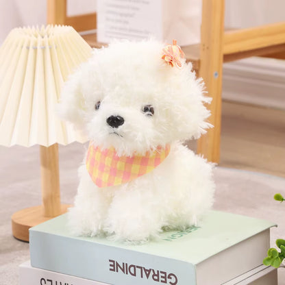 Lovely Curly Hair Dog Plush Toy Stuffed Animals Baby Appease Stuffed Dog Doll Puppy Doll Soft Cute Simulation Dog Plush Kids Toy