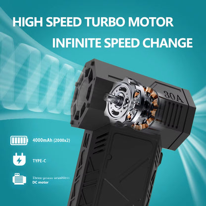 130,000 RPM Industrial Turbo Jet Fan with Brushless Motor - High-Performance Air Blower and Duct Fan for Car Drying Applications