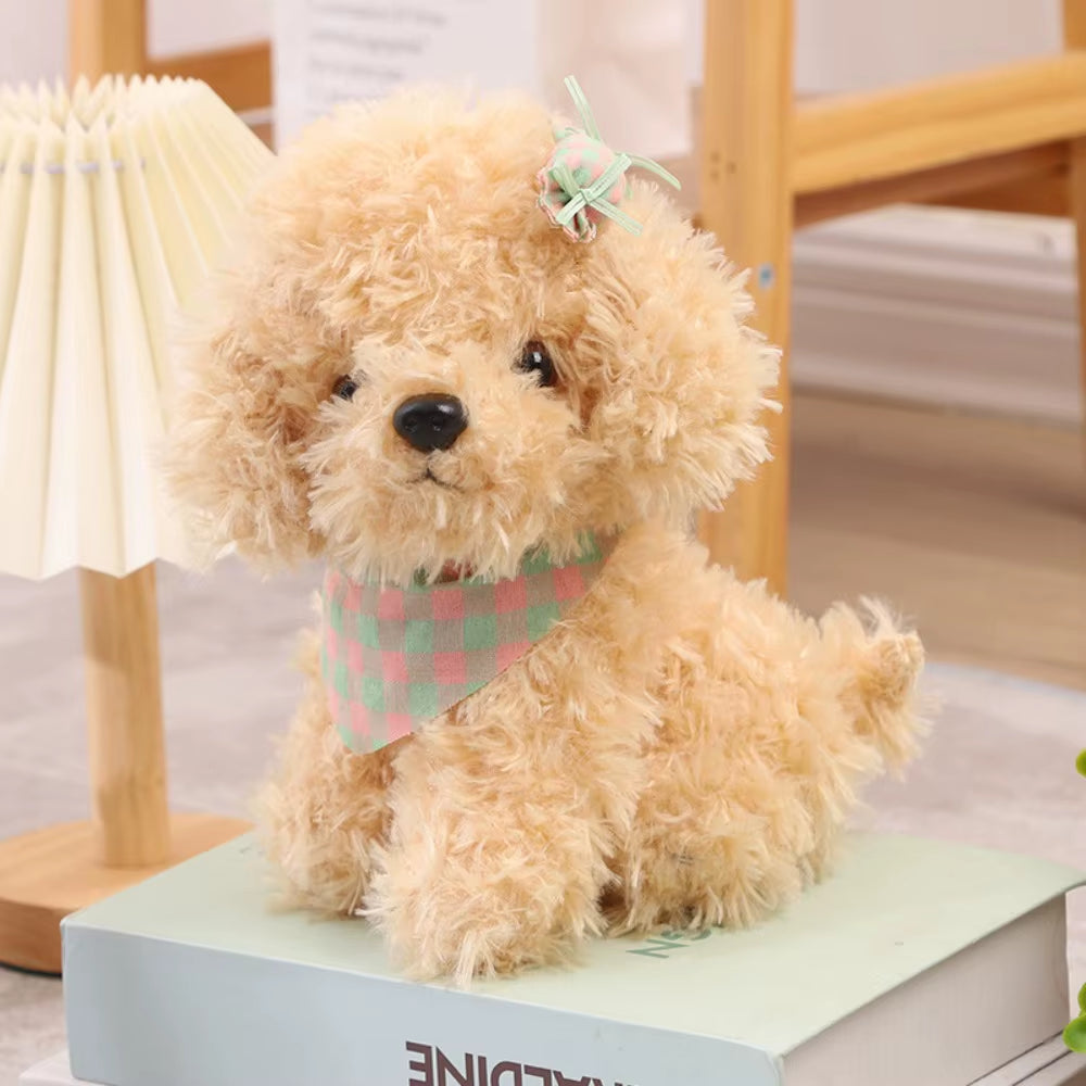 Lovely Curly Hair Dog Plush Toy Stuffed Animals Baby Appease Stuffed Dog Doll Puppy Doll Soft Cute Simulation Dog Plush Kids Toy