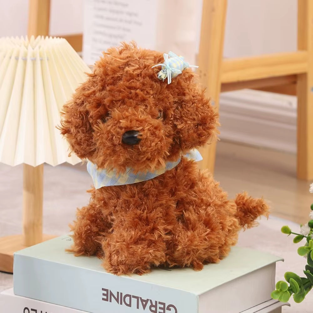 Lovely Curly Hair Dog Plush Toy Stuffed Animals Baby Appease Stuffed Dog Doll Puppy Doll Soft Cute Simulation Dog Plush Kids Toy